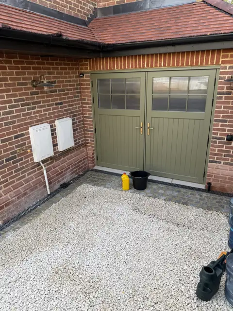 New build masonry clean in Harpenden, before cleaning by Renaco