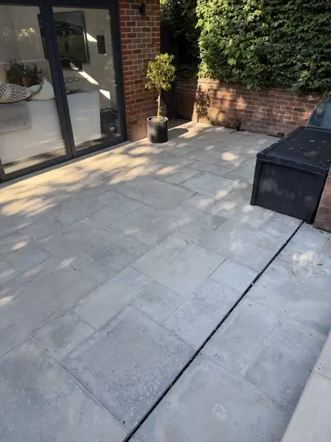 Patio clean and repoint in Wheathampstead, after cleaning by Renaco